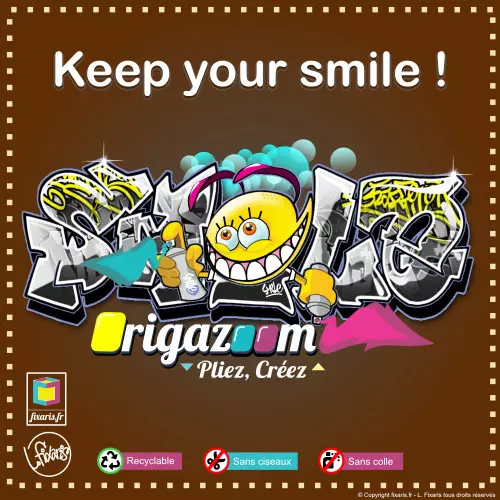Toile graffiti Smile 07