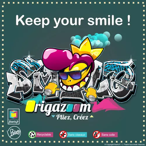 Toile graffiti Smile 08