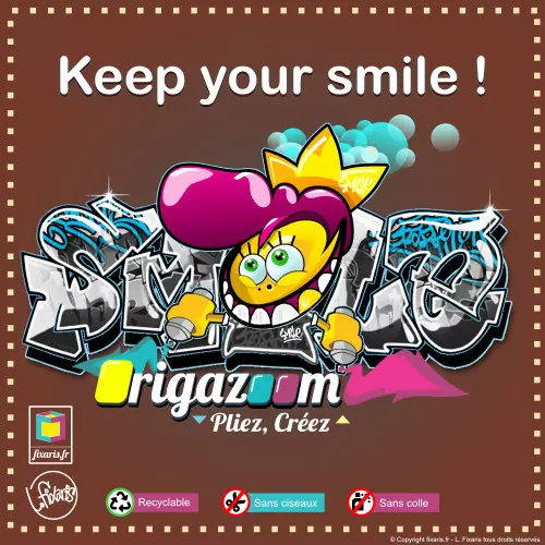 Toile graffiti Smile 01