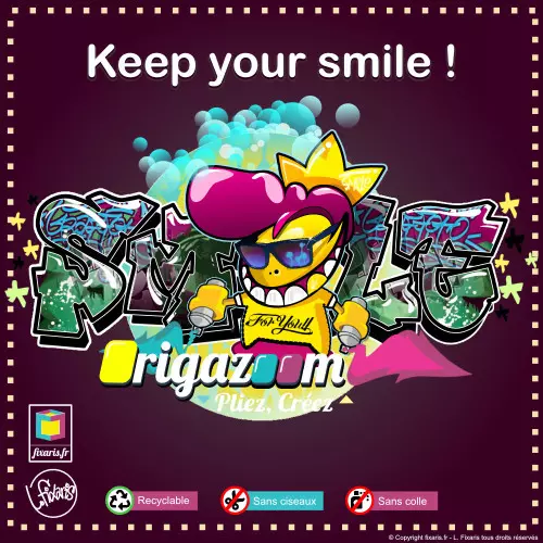 Toile graffiti Smile 14