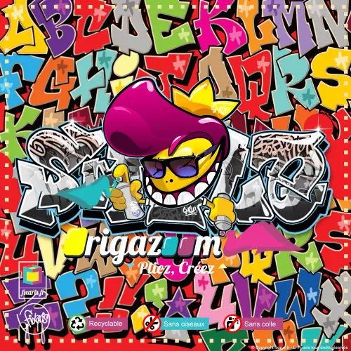 Toile graffiti Smile 27