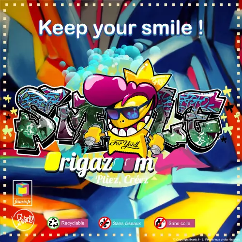 Toile graffiti Smile 35