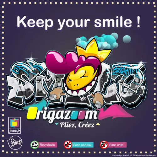 Toile graffiti Smile 36