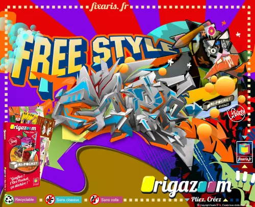 Toile graffiti Free Style 14